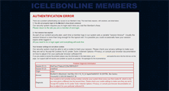 Desktop Screenshot of icelebonline.com